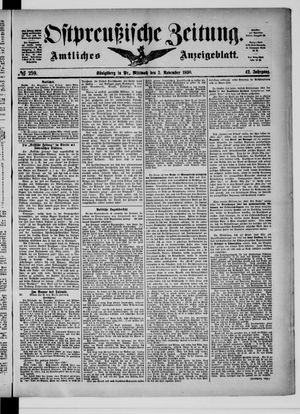 Ostpreußische Zeitung vom 05.11.1890