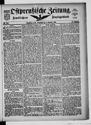 Ostpreußische Zeitung vom 08.11.1890