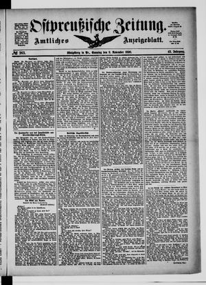 Ostpreußische Zeitung vom 09.11.1890