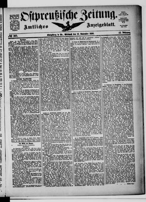 Ostpreußische Zeitung vom 12.11.1890