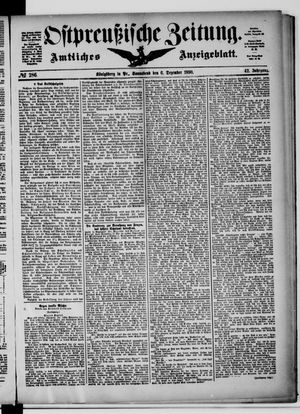 Ostpreußische Zeitung vom 06.12.1890