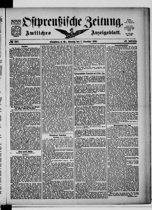 Ostpreußische Zeitung vom 07.12.1890