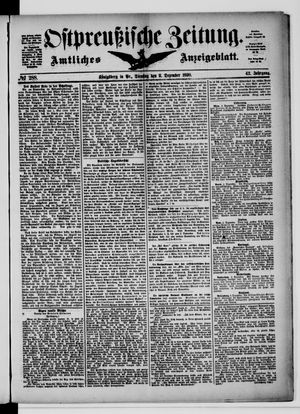 Ostpreußische Zeitung vom 09.12.1890