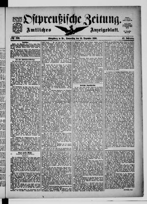 Ostpreußische Zeitung vom 18.12.1890