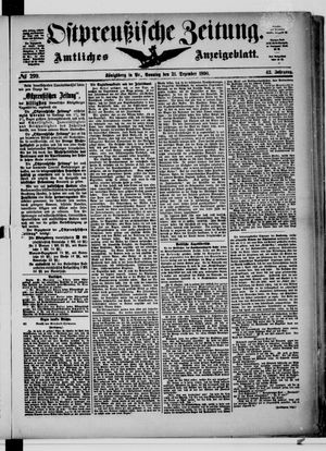 Ostpreußische Zeitung vom 21.12.1890