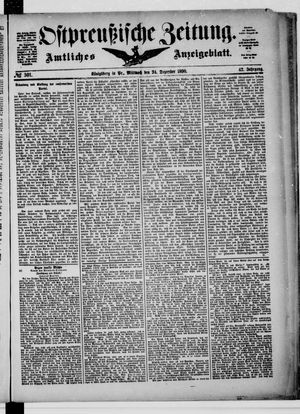 Ostpreußische Zeitung vom 24.12.1890
