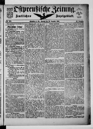 Ostpreußische Zeitung vom 28.12.1890