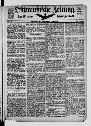 Ostpreußische Zeitung on Jul 7, 1892