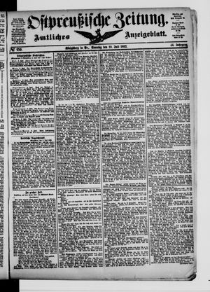 Ostpreußische Zeitung on Jul 10, 1892
