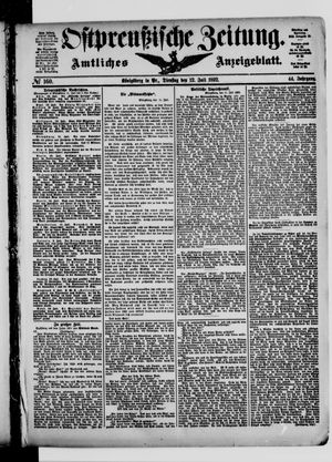 Ostpreußische Zeitung vom 12.07.1892