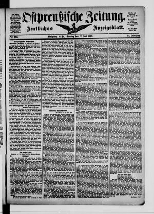 Ostpreußische Zeitung vom 17.07.1892