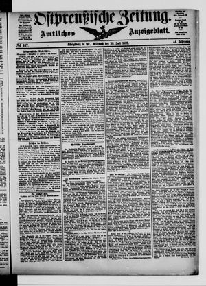 Ostpreußische Zeitung on Jul 20, 1892