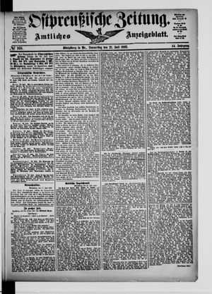 Ostpreußische Zeitung vom 21.07.1892