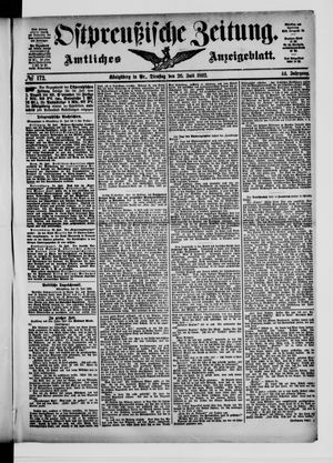 Ostpreußische Zeitung on Jul 26, 1892