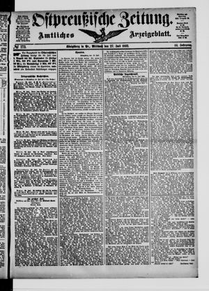 Ostpreußische Zeitung on Jul 27, 1892