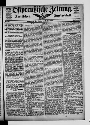Ostpreußische Zeitung vom 31.07.1892