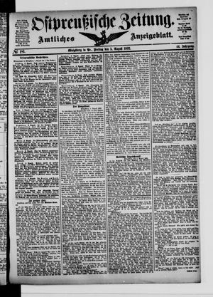 Ostpreußische Zeitung vom 05.08.1892