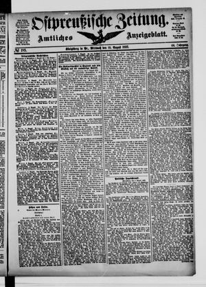 Ostpreußische Zeitung vom 10.08.1892