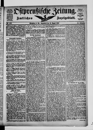 Ostpreußische Zeitung vom 13.08.1892