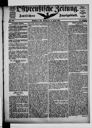 Ostpreußische Zeitung vom 14.08.1892