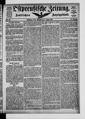 Ostpreußische Zeitung vom 17.08.1892