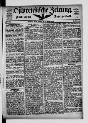 Ostpreußische Zeitung vom 19.08.1892