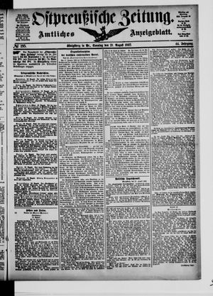 Ostpreußische Zeitung vom 21.08.1892