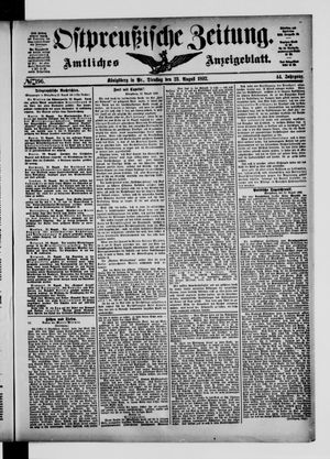 Ostpreußische Zeitung vom 23.08.1892