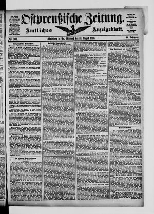 Ostpreußische Zeitung vom 31.08.1892