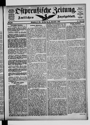 Ostpreußische Zeitung vom 16.09.1892
