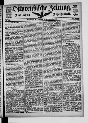 Ostpreußische Zeitung vom 22.09.1892