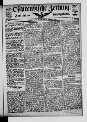 Ostpreußische Zeitung vom 25.09.1892