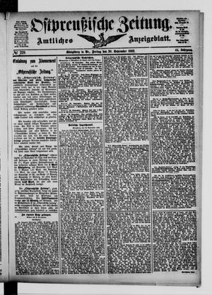 Ostpreußische Zeitung vom 30.09.1892