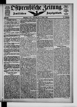 Ostpreußische Zeitung vom 06.10.1892