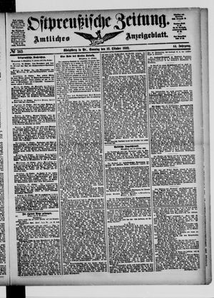Ostpreußische Zeitung vom 16.10.1892
