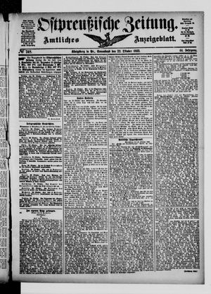 Ostpreußische Zeitung vom 22.10.1892