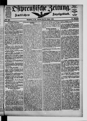 Ostpreußische Zeitung vom 23.10.1892