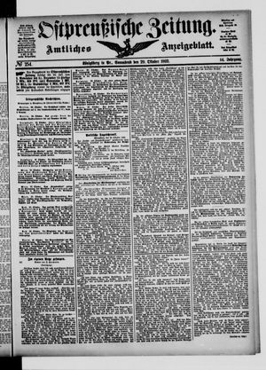 Ostpreußische Zeitung vom 29.10.1892