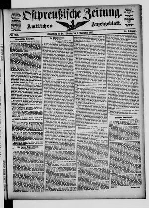 Ostpreußische Zeitung vom 01.11.1892