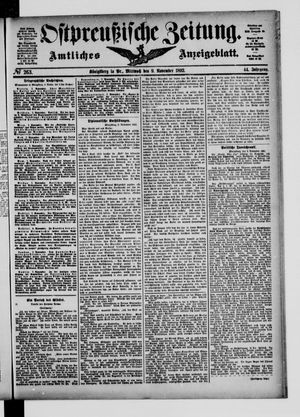 Ostpreußische Zeitung vom 09.11.1892