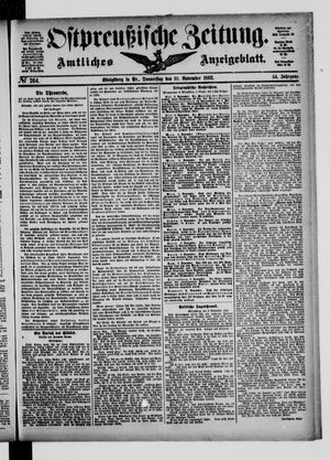 Ostpreußische Zeitung vom 10.11.1892