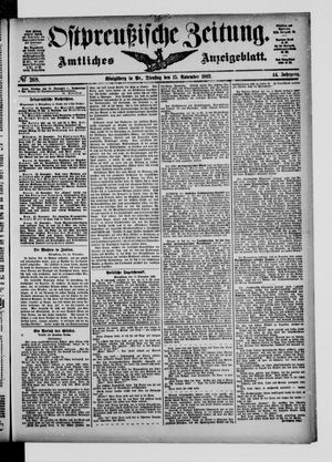 Ostpreußische Zeitung vom 15.11.1892