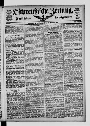 Ostpreußische Zeitung vom 19.11.1892