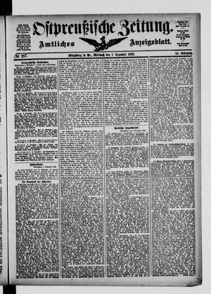 Ostpreußische Zeitung vom 07.12.1892