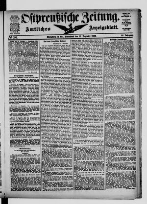 Ostpreußische Zeitung vom 10.12.1892