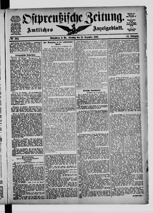 Ostpreußische Zeitung vom 13.12.1892