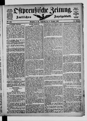 Ostpreußische Zeitung vom 15.12.1892