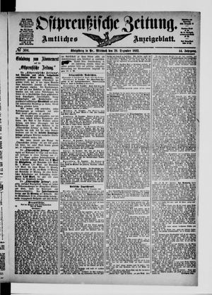 Ostpreußische Zeitung vom 28.12.1892