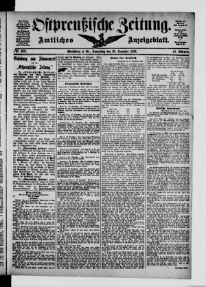 Ostpreußische Zeitung vom 29.12.1892