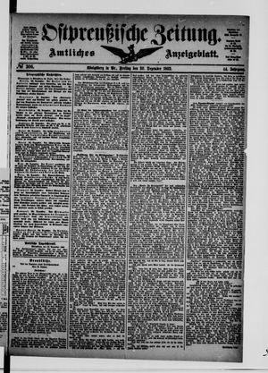 Ostpreußische Zeitung vom 30.12.1892